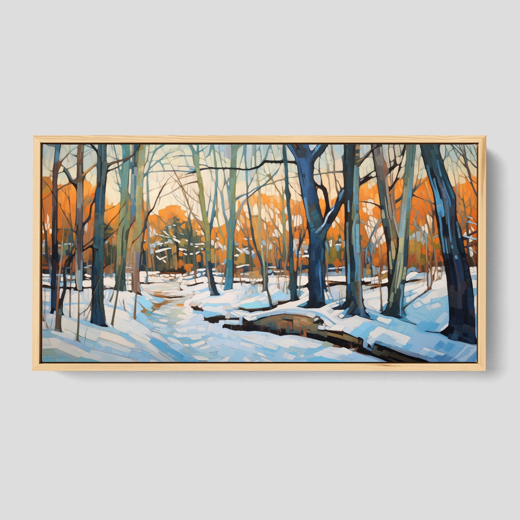 Winter Forest Landscape Wall Art Print.
