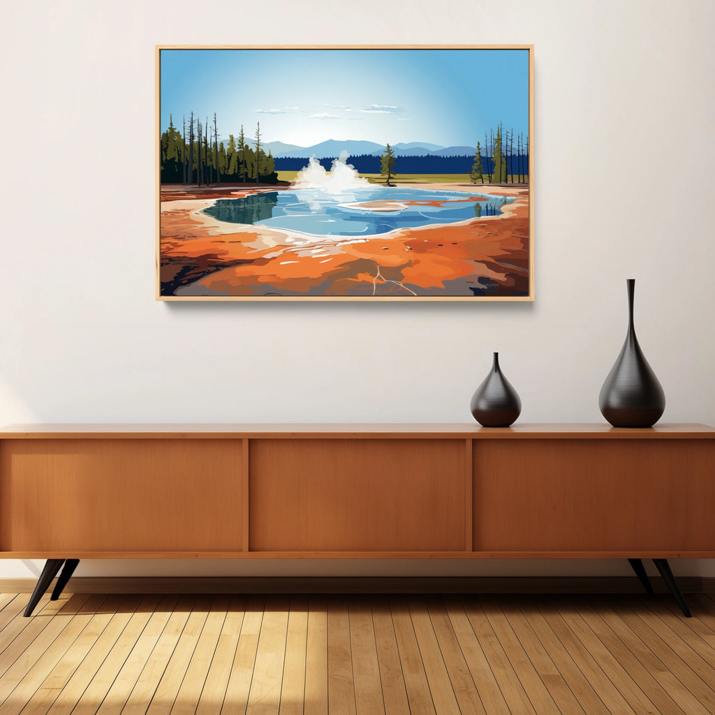 Modern Southwestern landscape wall art print.