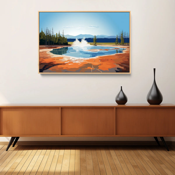 Modern Southwestern landscape wall art print.