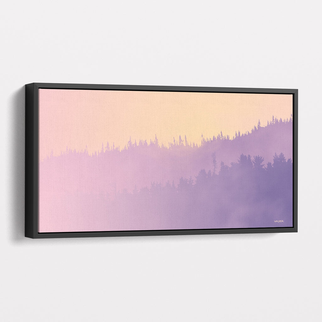 Minimalist horizontal landscape canvas print.