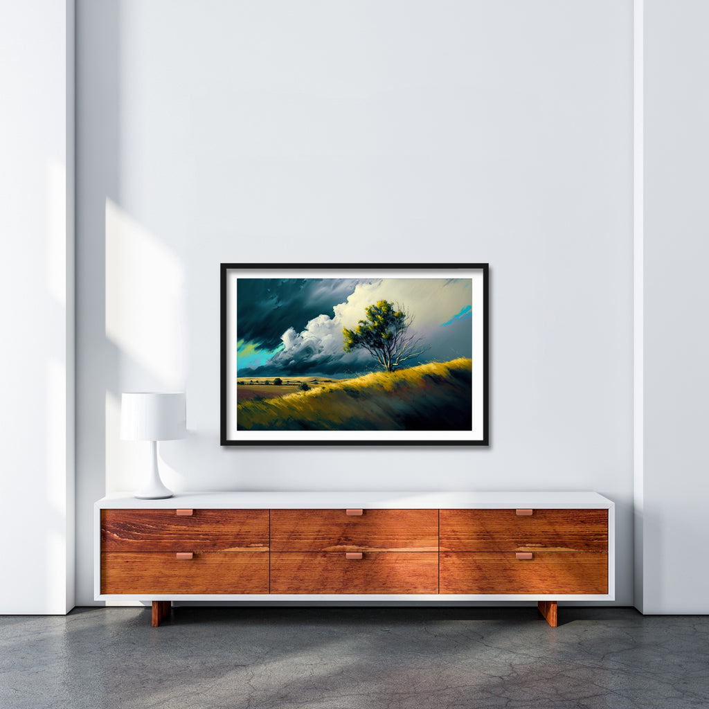 A large country nature art print in your choice of frame. 
