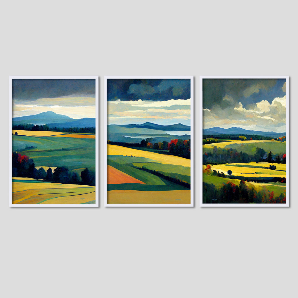 Country Fields Farmhouse Wall Art Set